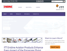 Tablet Screenshot of enidine-aviation.com